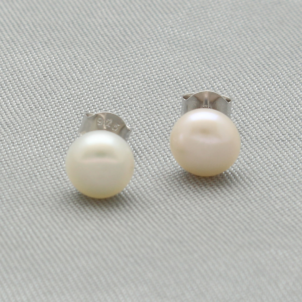 J Pearls Chic 925 Silver Stud Earrings - Distacart