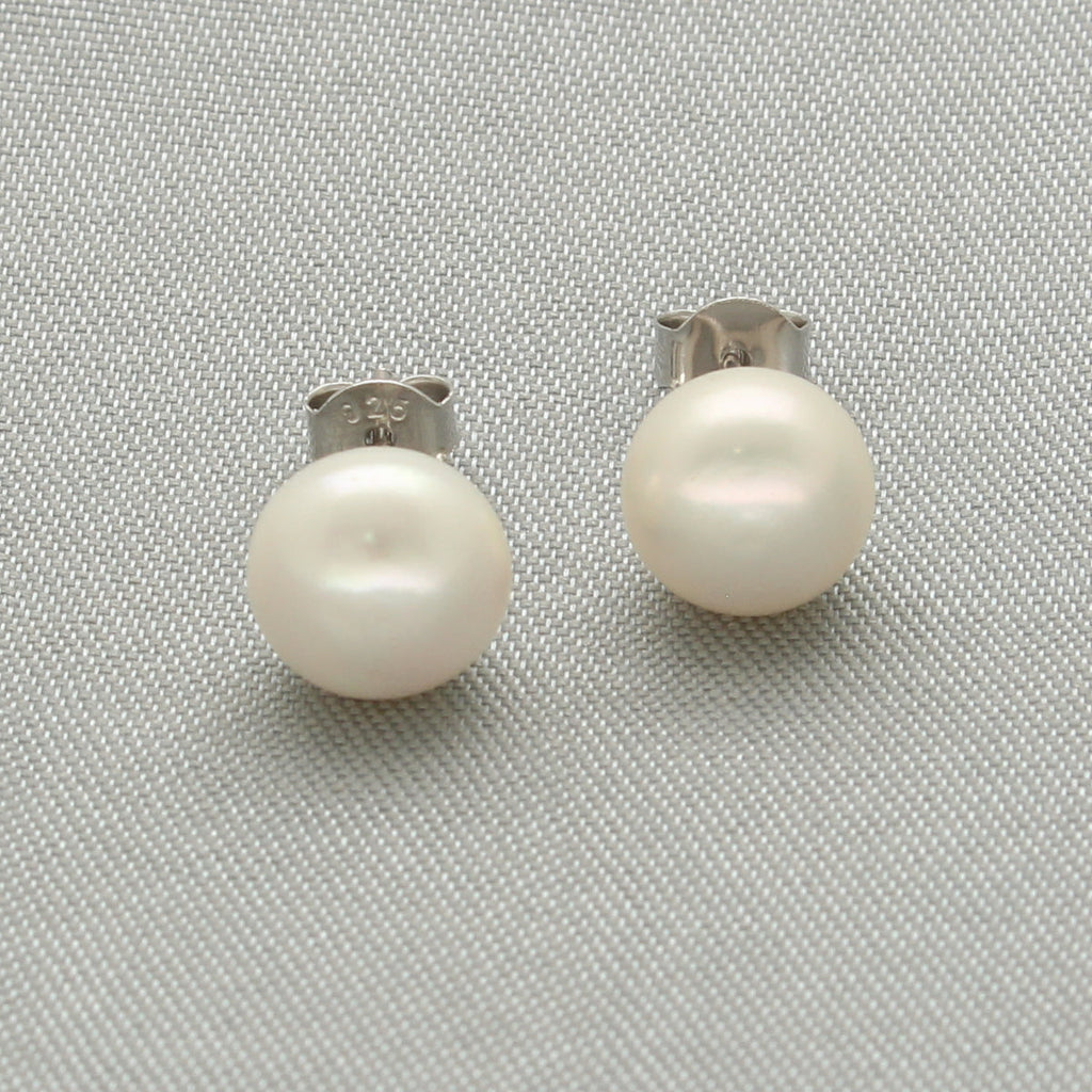 J Pearls Lavish 925 Sterling Silver Stud Earrings - Distacart
