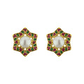 J Pearls Shining Star Pearl Earrings - Real Pearl Jewelry - Distacart