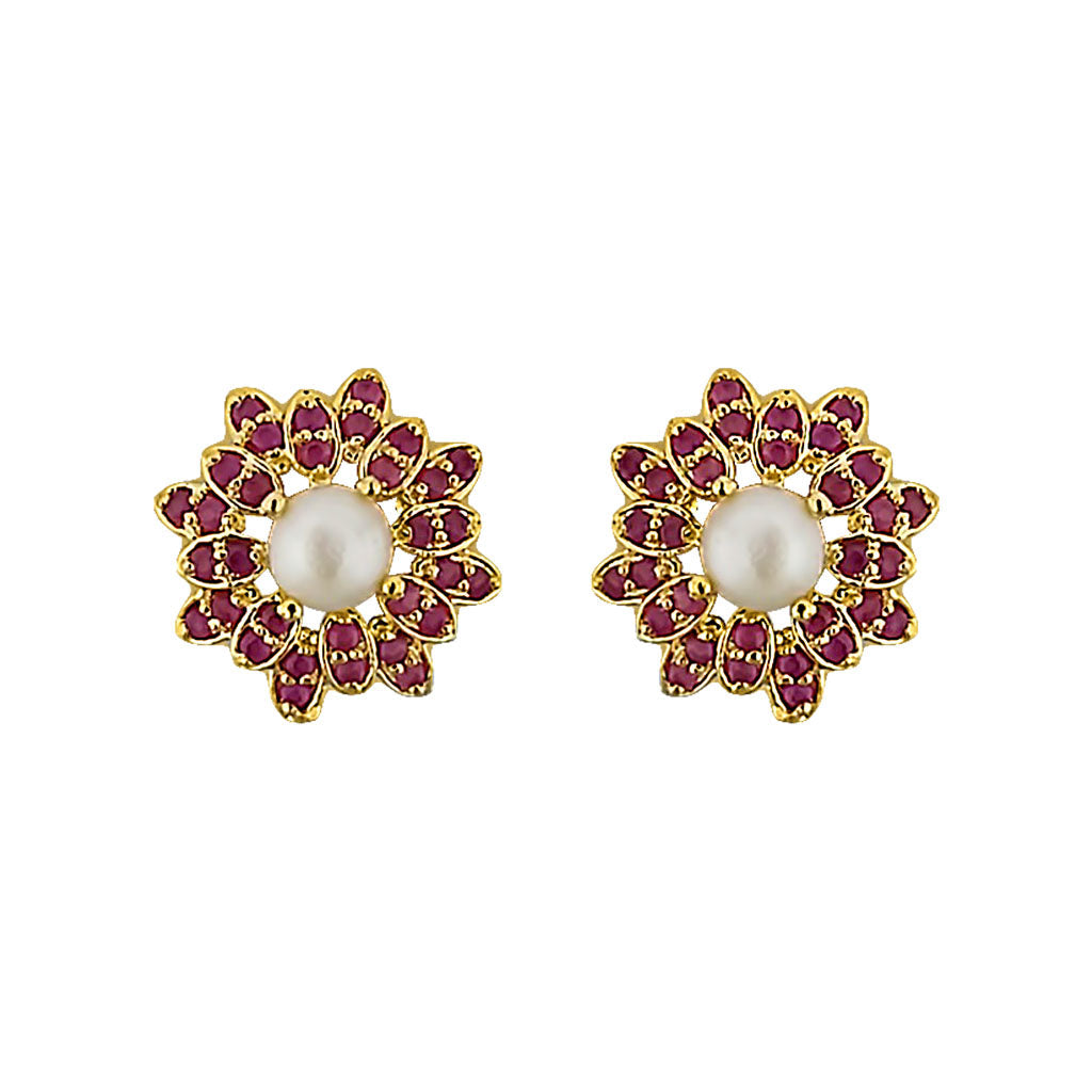 J Pearls Amazing Grace Pearl Earrings - Real Pearl Jewelry - Distacart