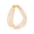 J Pearls 3 Line Fancy Pearl Bracelet - Real Pearl Jewelry - Distacart