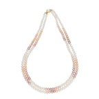J Pearls 2 Line Mutli-Color Button Pearl Set - Real Pearl Jewelry - Distacart