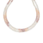 J Pearls 2 Line Mutli-Color Button Pearl Set - Real Pearl Jewelry - Distacart