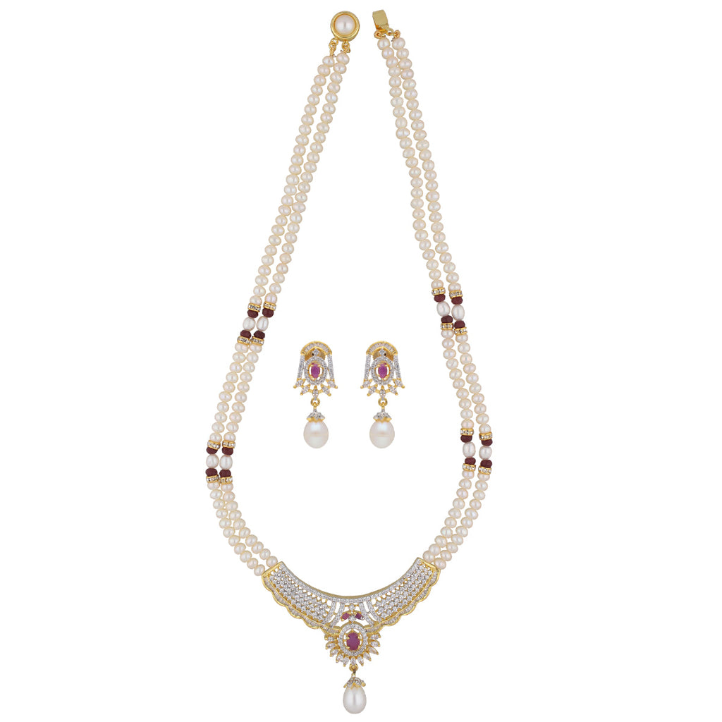 J Pearls Spectacular Pearl Necklace - Real Pearl Jewelry - Distacart