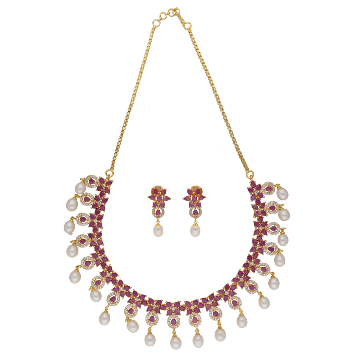 J Pearls Alluring Pearl Necklace - Real Pearl Jewelry - Distacart