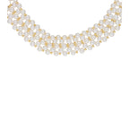 J Pearls Daisy Pearl Choker - Real Pearl Jewelry - Distacart