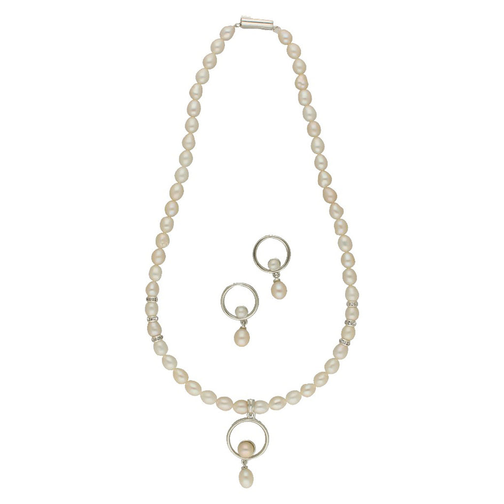 J Pearls Opulent Pearl Necklace Set