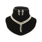 J Pearls Dual Line Iconic Pearl Necklace Set