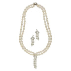 J Pearls Dual Line Iconic Pearl Necklace Set