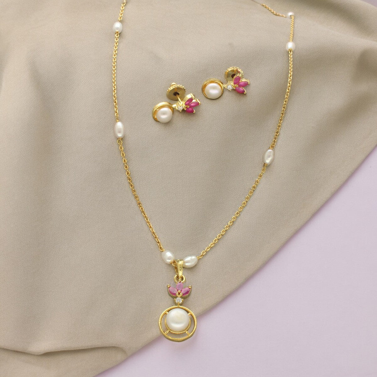 J Pearls Radiant Pearl Chain Set