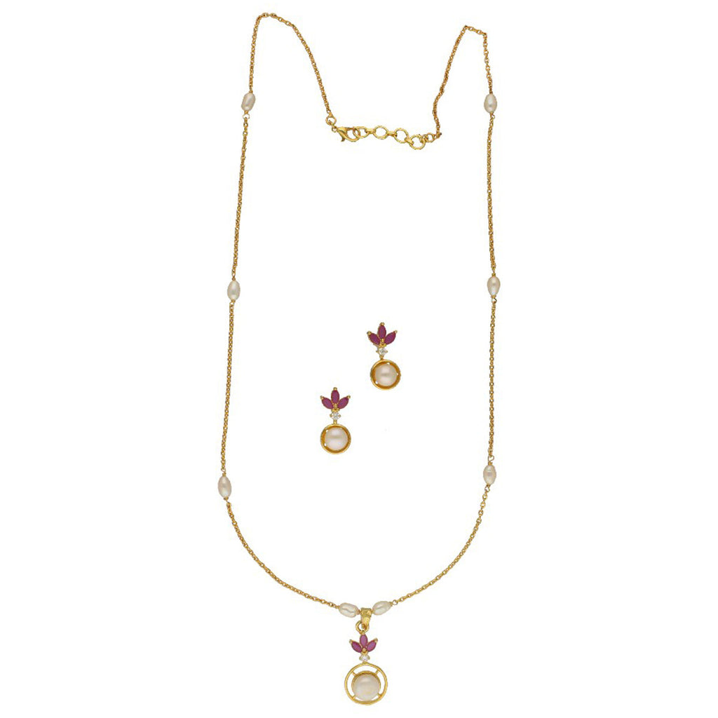 J Pearls Radiant Pearl Chain Set