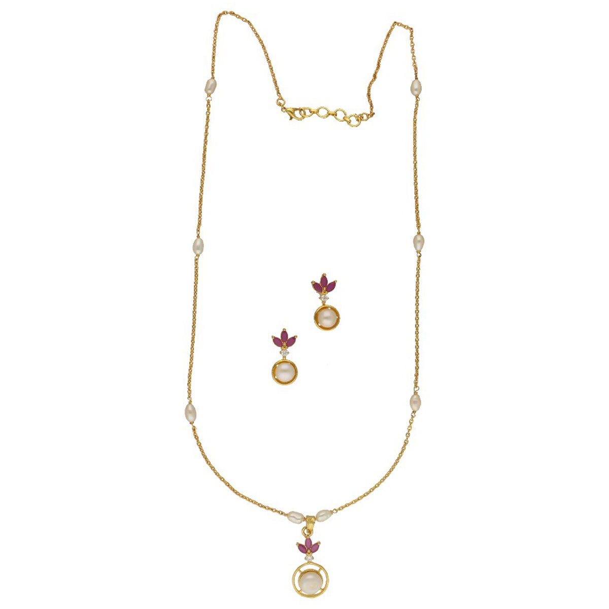 J Pearls Radiant Pearl Chain Set