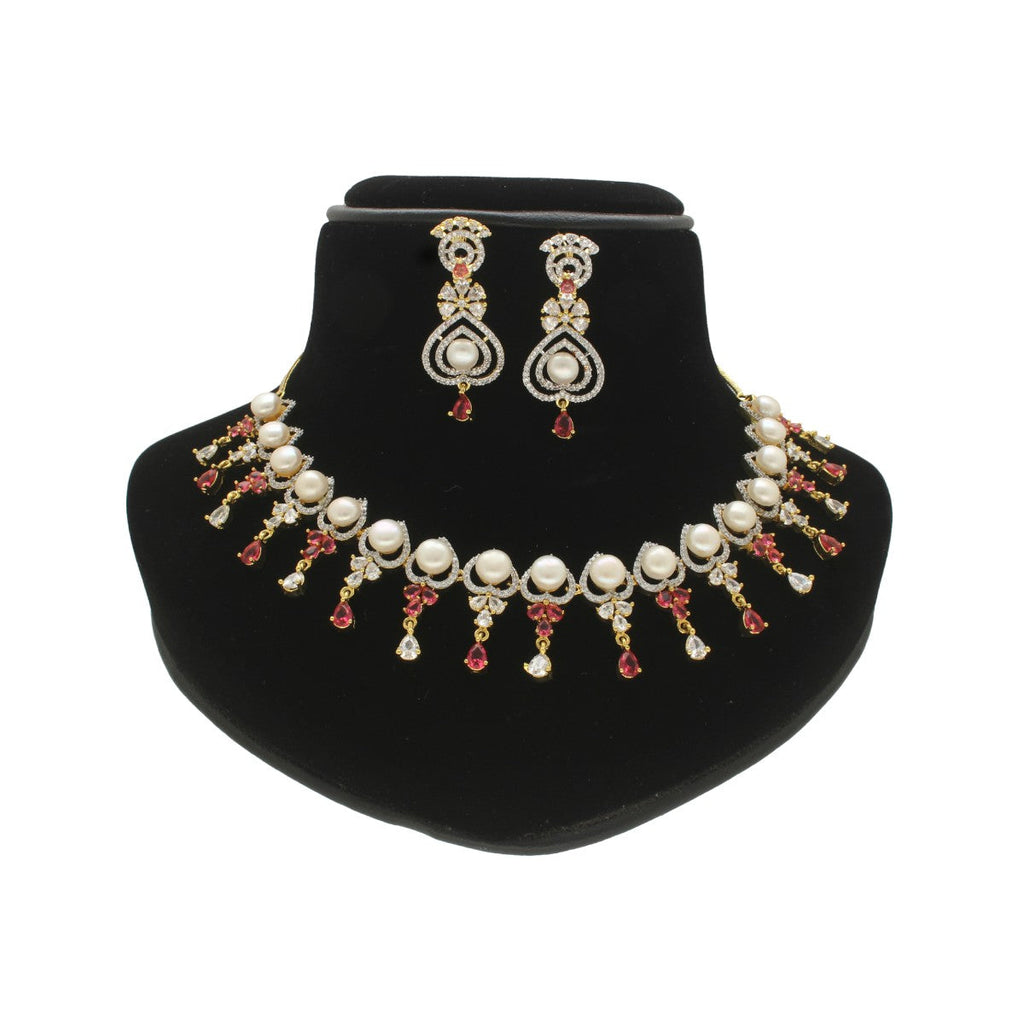 J Pearls Cherry Pearl Necklace Set