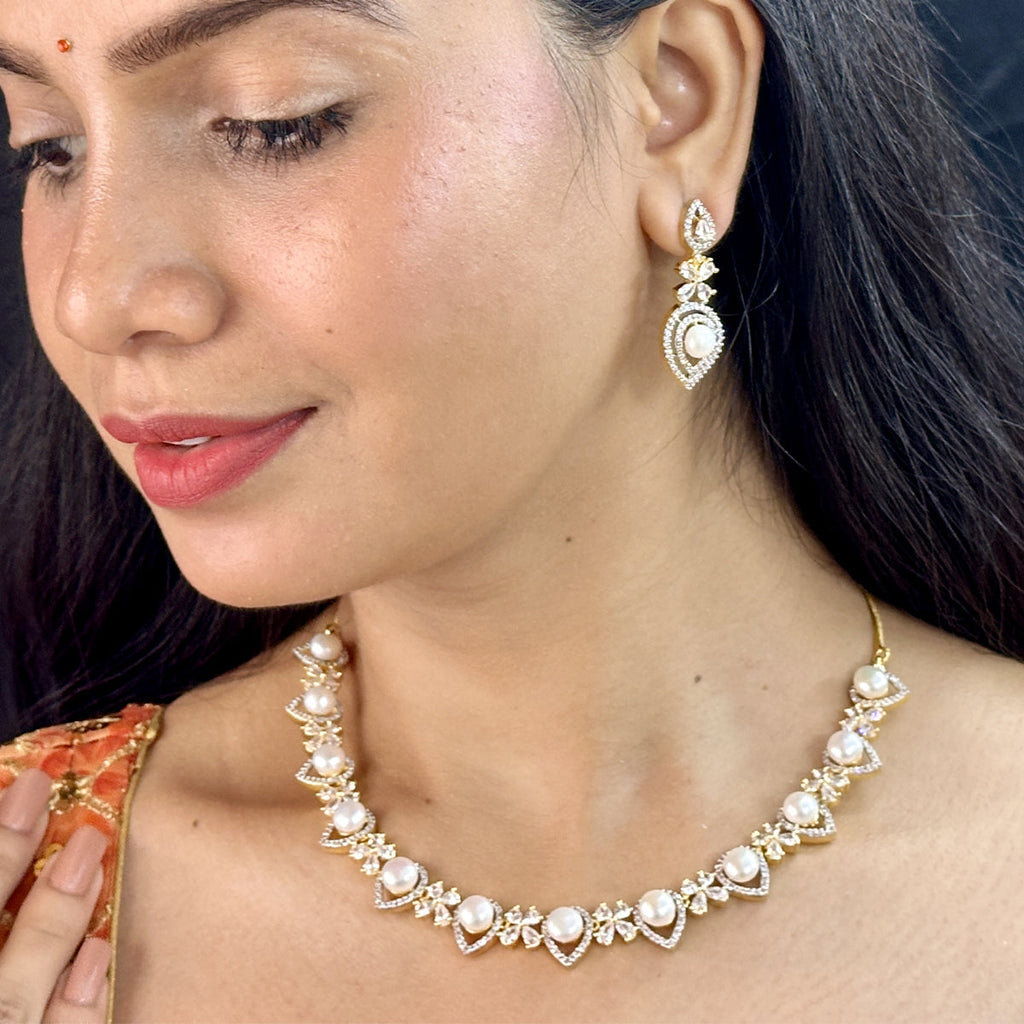 J Pearls Royal Pearl Necklace Set