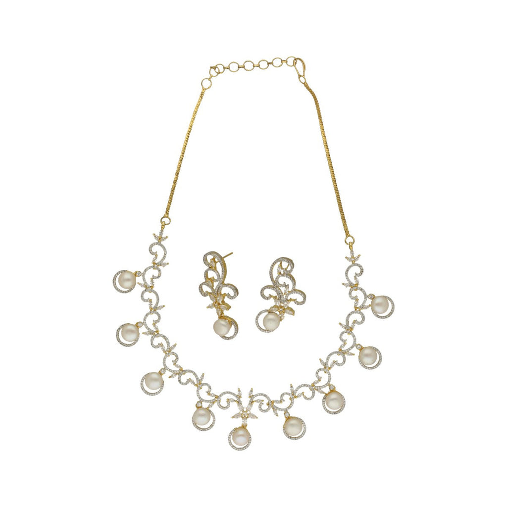 J Pearls Alluring Pearl Necklace Set