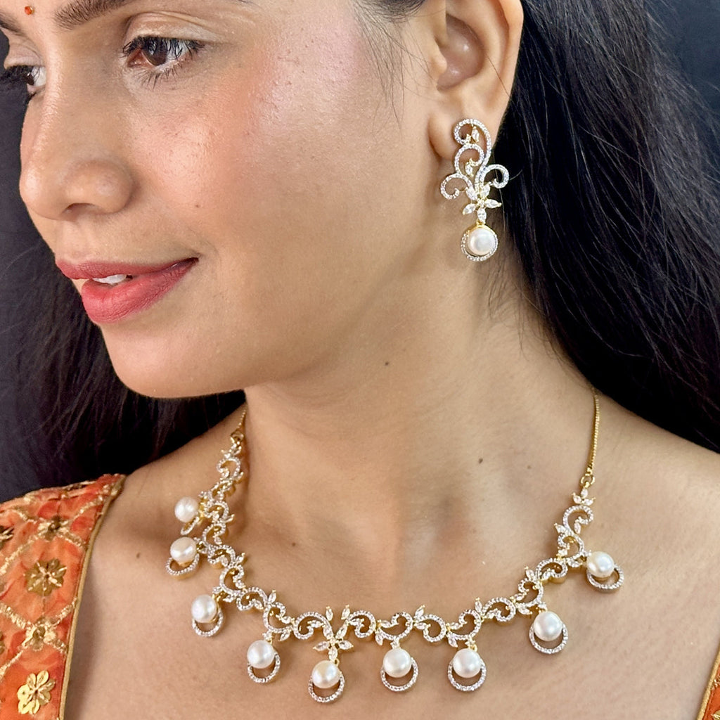 J Pearls Alluring Pearl Necklace Set