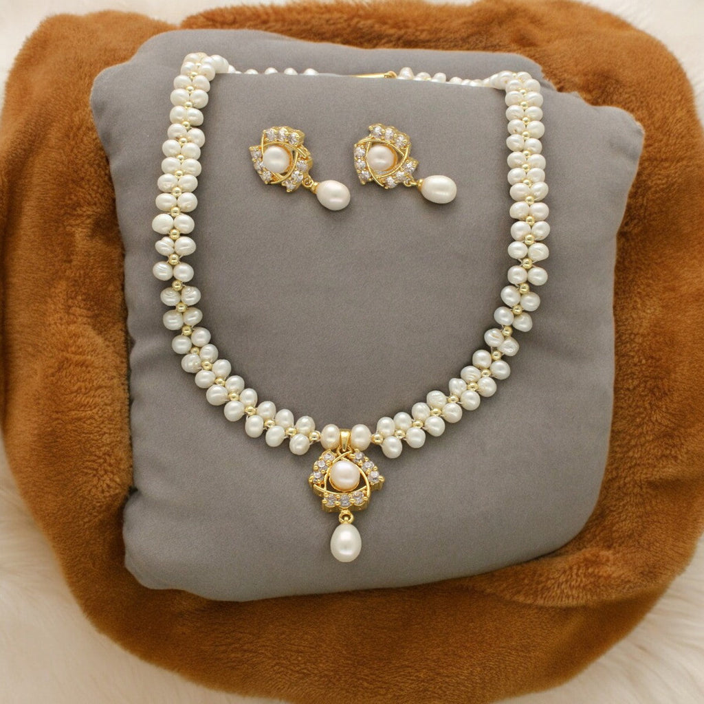 J Pearls Elegance Pearl Necklace Set