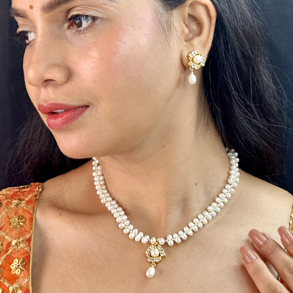 J Pearls Elegance Pearl Necklace Set
