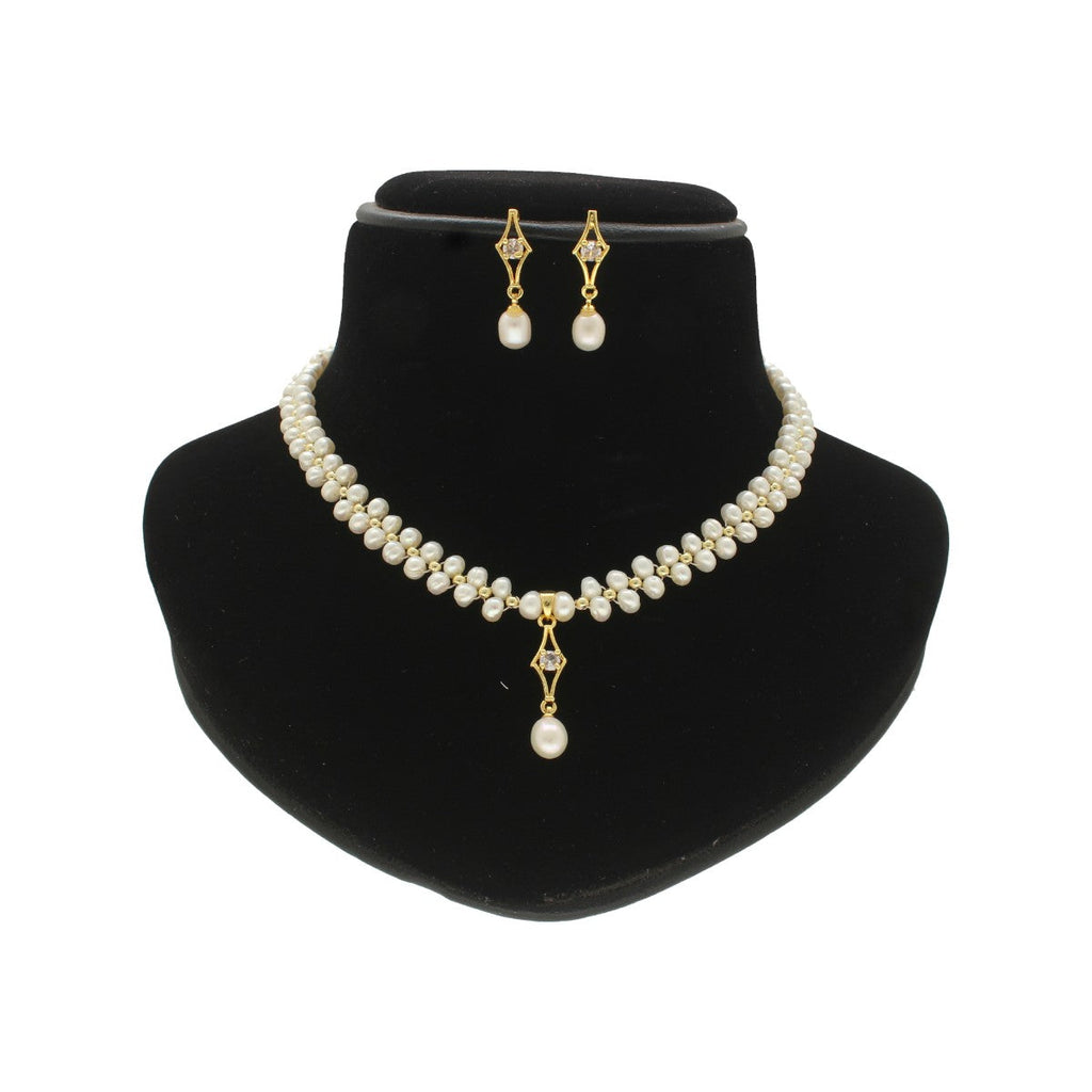 J Pearls winsome Pearl Necklace Set