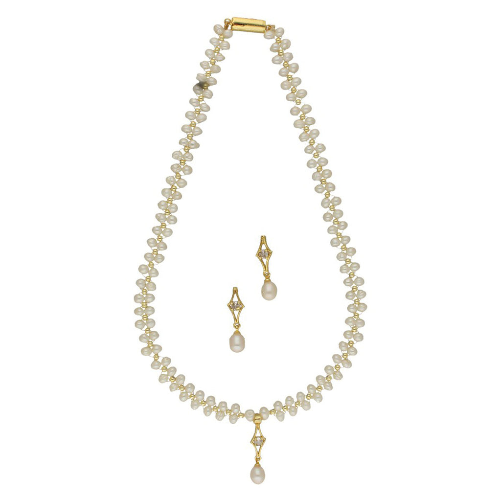 J Pearls winsome Pearl Necklace Set
