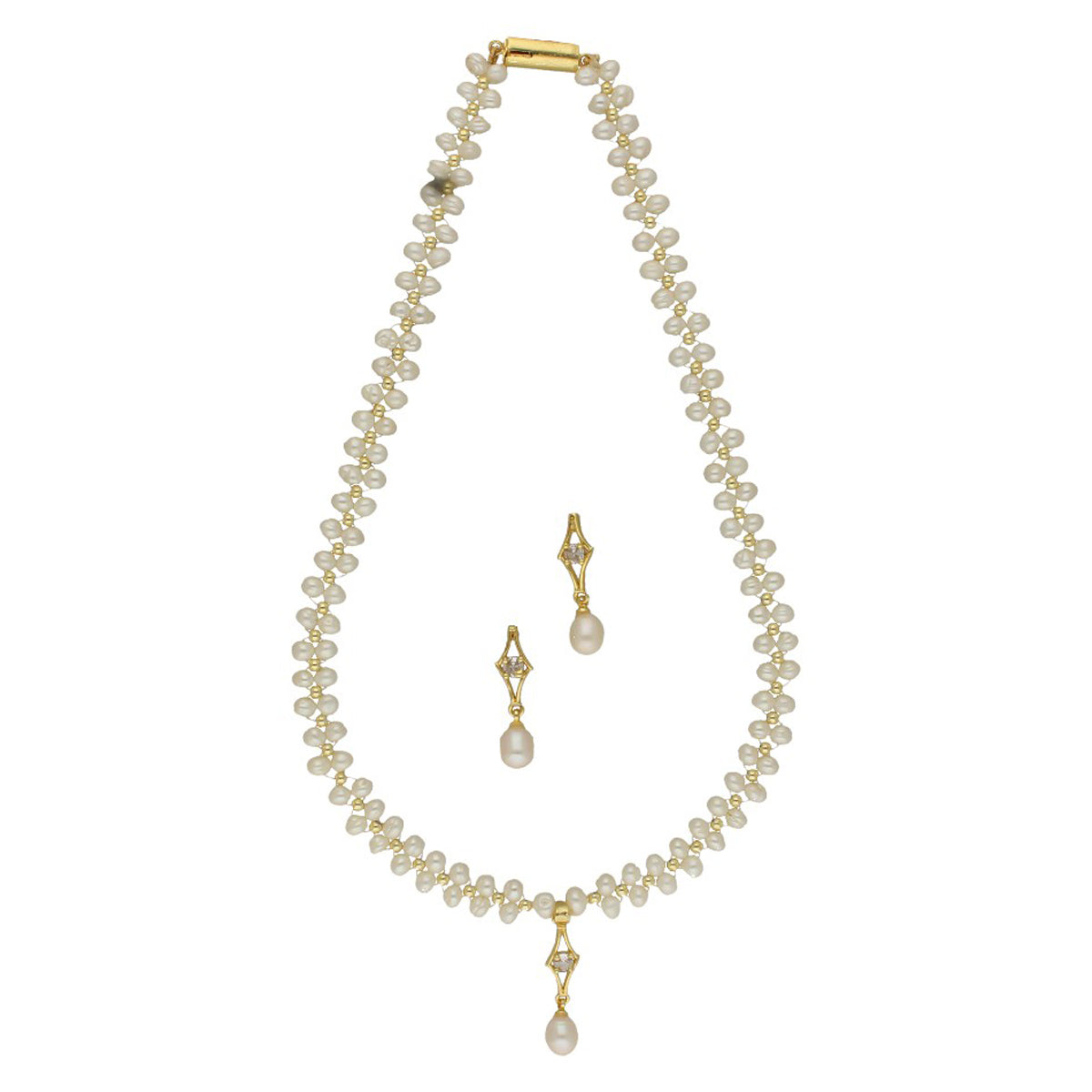 J Pearls winsome Pearl Necklace Set