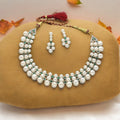 J Pearls Shimmering 3 line Pearl Necklace Set