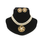 J Pearls Resplendent Dual Line Pearl Necklace Set
