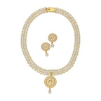 J Pearls Picturesque Dual Line Pearl Necklace Set