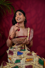 khanduapata Multicolored Geometric & Abstract Design Silk Saree For Women - Distacart