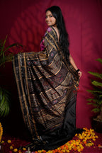 khanduapata Magenta Colour Double Border Dot Design Silk Saree For Women - Distacart