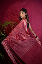 khanduapata Brown & Maroon Colour Body Design Cotton Saree For Women - Distacart
