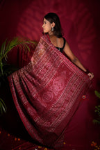 khanduapata Brown & Red Colour Body Design Cotton Saree For Women - Distacart