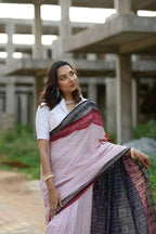 khanduapata White & Red Colour Dot Design Cotton Saree For Women - Distacart