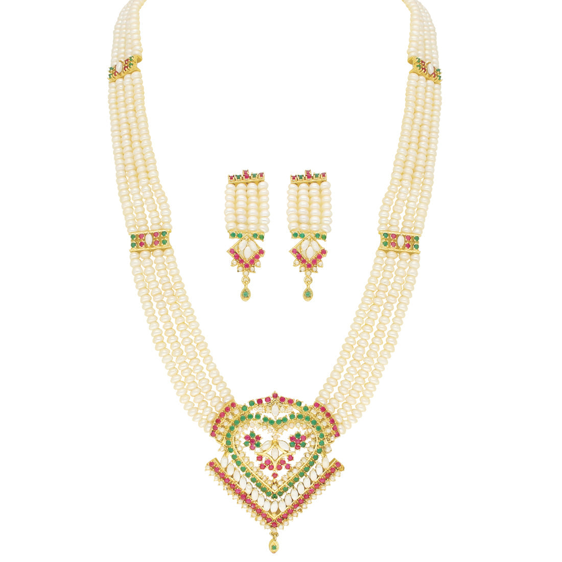 J Pearls Exclusive Rani Necklace Set
