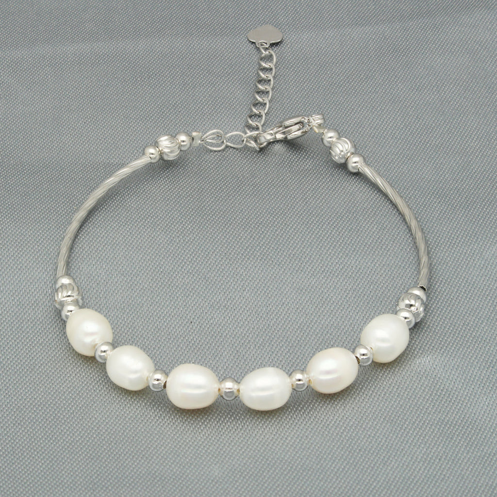 J Pearls Timeless Pearl Strand Bracelet - Distacart