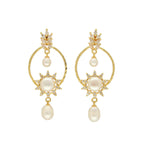 J Pearls Kashika Pearl Earrings - Distacart