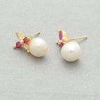 J Pearls Jasmine Pearl Earrings - Distacart