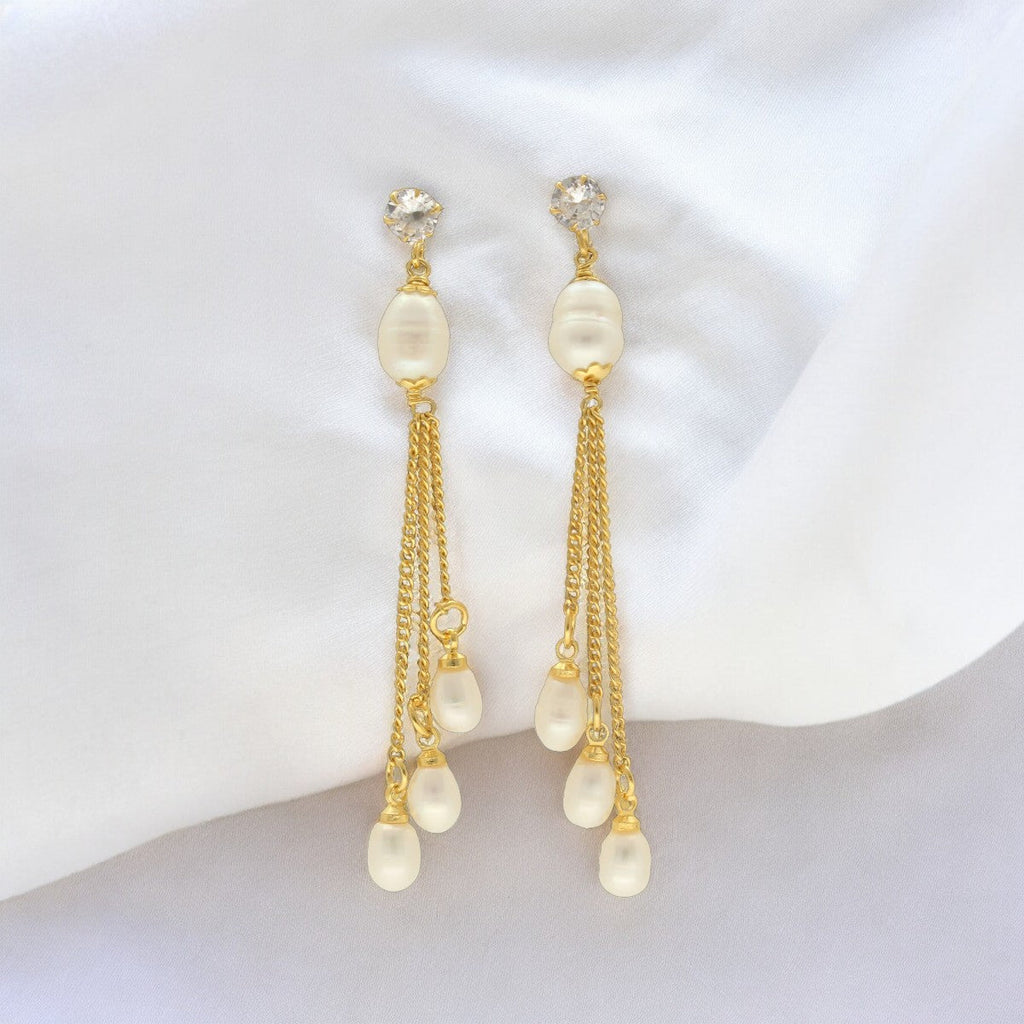 J Pearls Dheera Pearl Earrings - Distacart