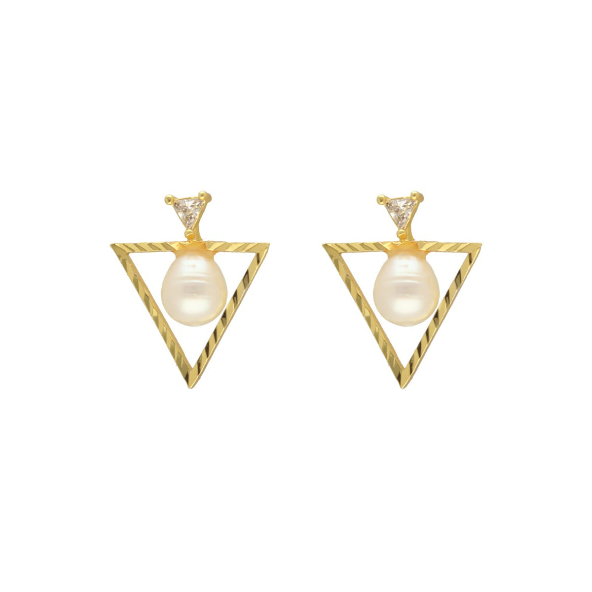 J Pearls Zara Pearl Earrings - Distacart
