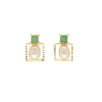 J Pearls Eva Pearl Earrings - Distacart