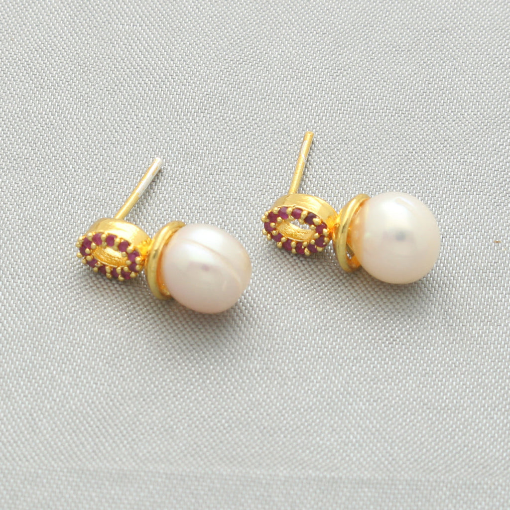 J Pearls Siddhi Pearl Earrings - Distacart