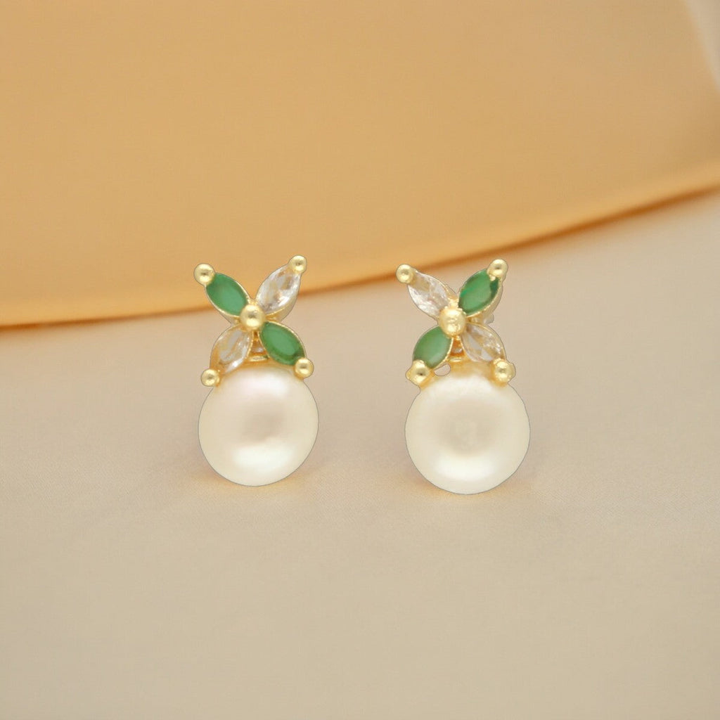 J Pearls Baheera Pearl Earrings - Distacart