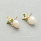 J Pearls Baheera Pearl Earrings - Distacart