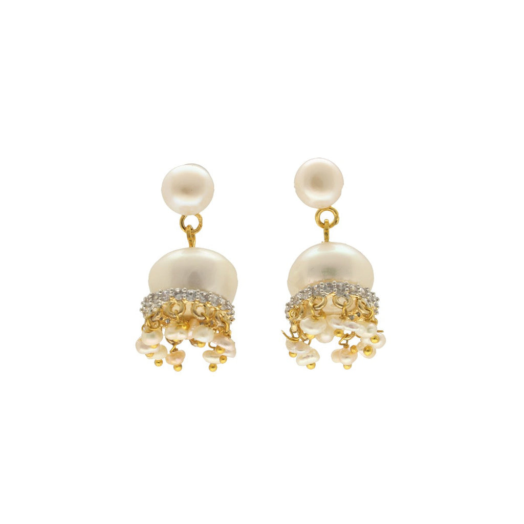 J Pearls Daksina Pearl Earrings - Distacart