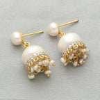 J Pearls Daksina Pearl Earrings - Distacart