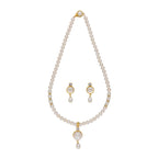 J Pearls Elegant Single Drop Pearl Set - Real Pearl Jewelry - Distacart