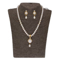 J Pearls Elegant Single Drop Pearl Set - Real Pearl Jewelry - Distacart