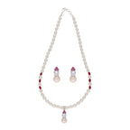 J Pearls Trendy Pearl Pendant Set - Real Pearl Jewelry - Distacart