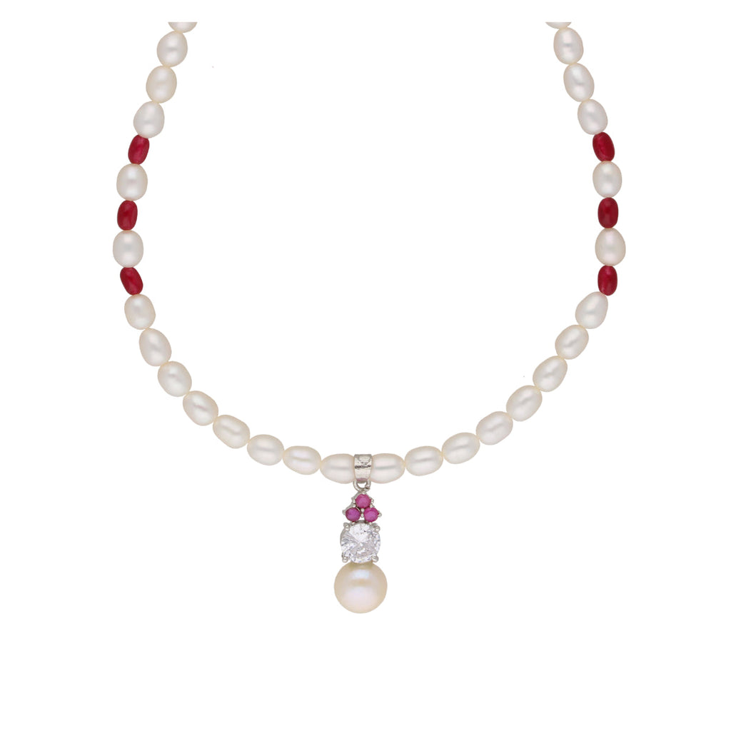 J Pearls Trendy Pearl Pendant Set - Real Pearl Jewelry - Distacart