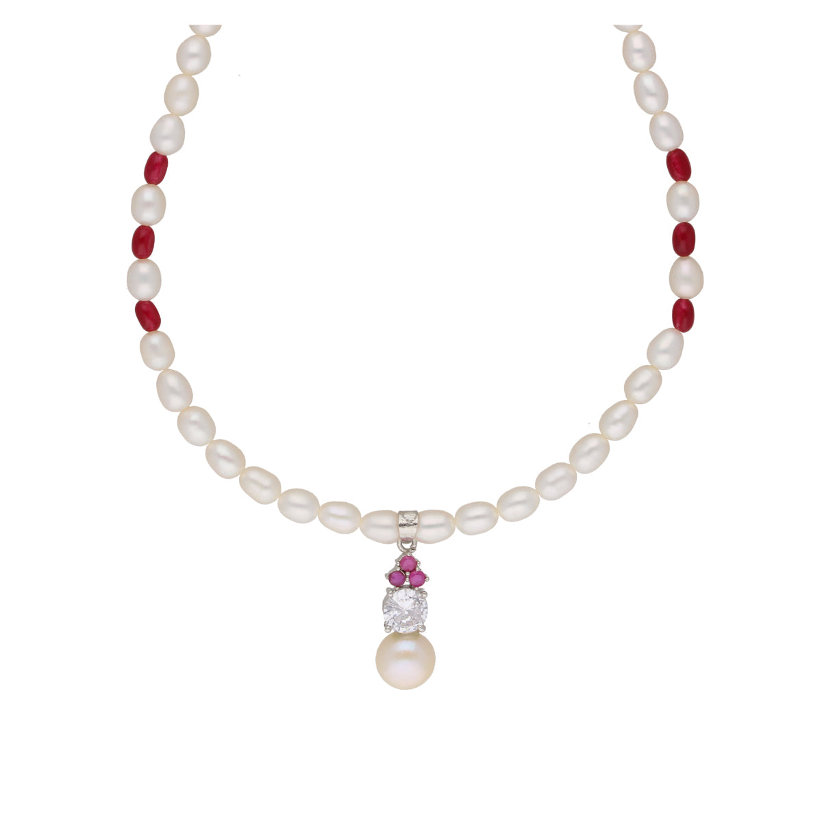 J Pearls Trendy Pearl Pendant Set - Real Pearl Jewelry - Distacart